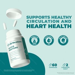JB Restore Capsules, Advanced Formula, Blood Support & Metabolic Balance 60ct