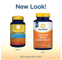 Cleanse More Overnight Formula | 100 Vegetarian Capsules | by Renew Life