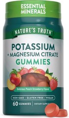 Nature’s Truth Potassium Magnesium Citrate Gummies 60 Count, Exp: 05/26