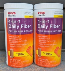 2 CVS 4-in-1 Daily Fiber 2 X 29oz Exp. 12/2027