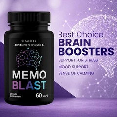 (2 pack) Memo Blast Capsules – MemoBlast Brain and Memory Support Formula 60ct