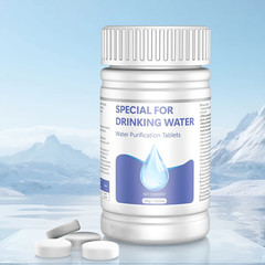 100G Water Purification Tablets, Portable Disinfection Water Treatment Tablets,