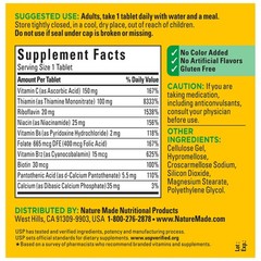 Nature Made Super B Complex with Vitamin C and Folic Acid, Dietary Supplement