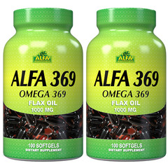 Alfa 369 Omega 369 – 1000mg – 200 softgels