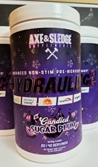 Axe & Sledge HydraulicV2 Non-stim Preworkout, Sugar Plum, 3 Tubs Sealed,10/2026✨