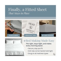 Linden & Lain Luxury King Size Bed Sheet Set | Organic Ultra Soft Bed Sheets …