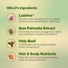 O Positiv Willo Hair Growth Support For Women Hair Health 60 Capsules*