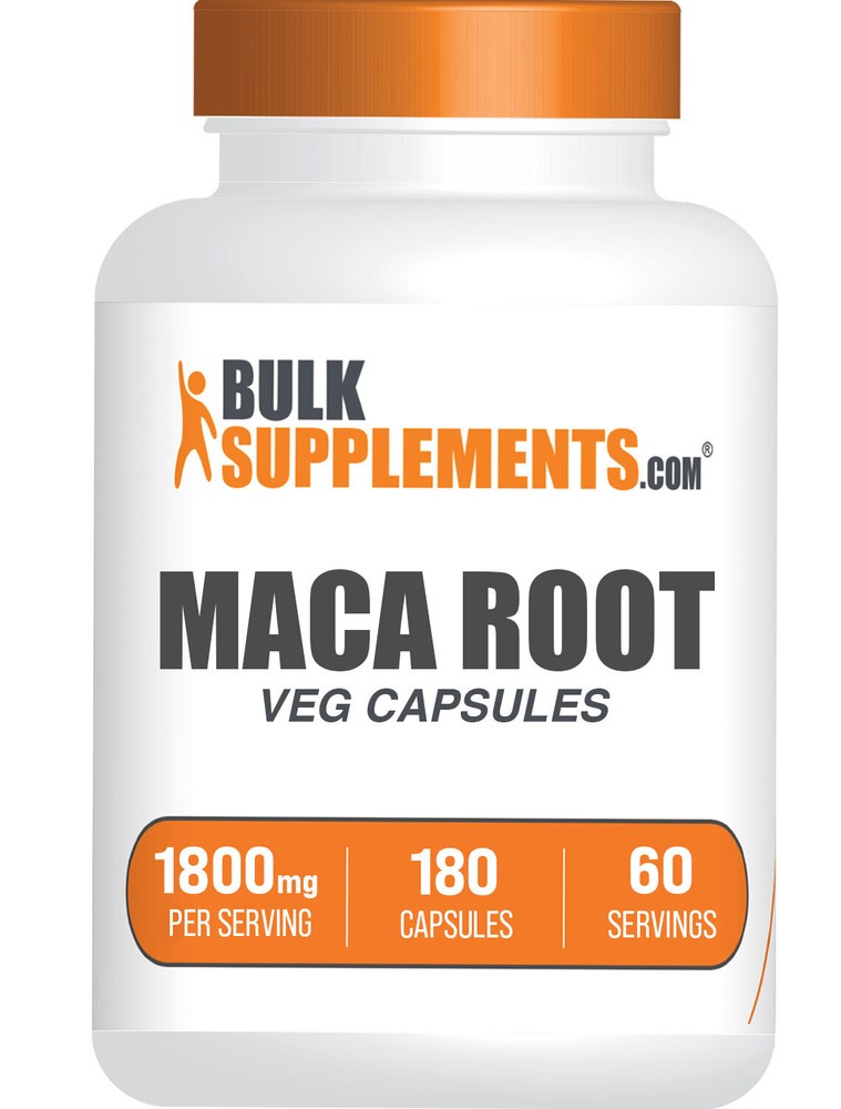 BulkSupplements Maca Root Extract 180 Capsules – Maca Supplement – 1800mg