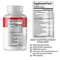 Glicojax- Blood Support – 3 Bottles- 180 Capsules
