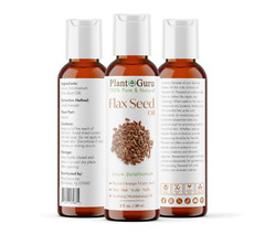 Flaxseed Oil 2 oz. Cold Pressed Unrefined 100% Pure Flax Seed Linseed Liquid