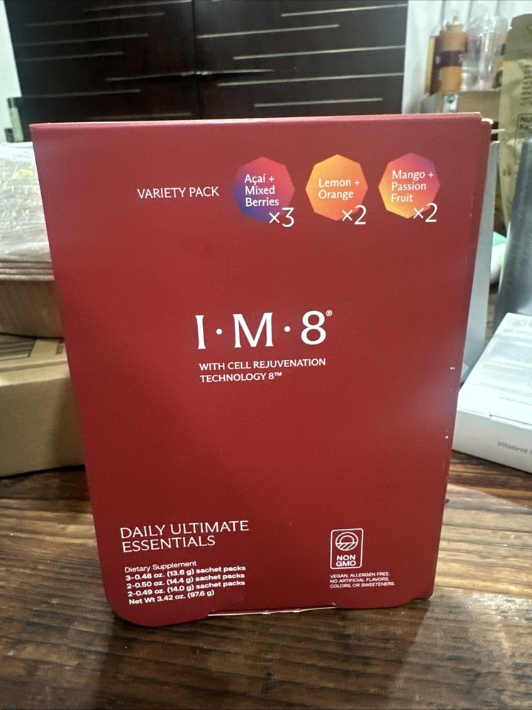 IM8 daily Ultimate Essentials Supplement Variety Pack 7 Sachets NEW