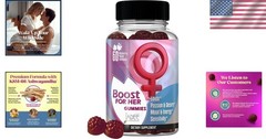 Fast-Acting Libido Boosting Gummies – Raspberry Flavor with Maca & Ashwagandha