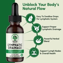 Organic Lymphatic Drainage Drops 2 Fl Oz | Vegan Non-GMO Cleavers Red Clover Dan