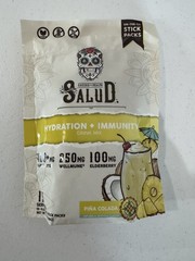 Salud Hydration+Immunity Electrolyte Drink Mix Piña Colada 15 Exp 6/28