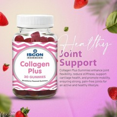 ISCON LI.FE Collagen Gummies 30Ct Pack of 3 Skin Glow Support