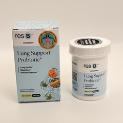 resB Lung Support Probiotic Lactobacillus Holy Basil Turmeric 60 Caps Exp 06/20…