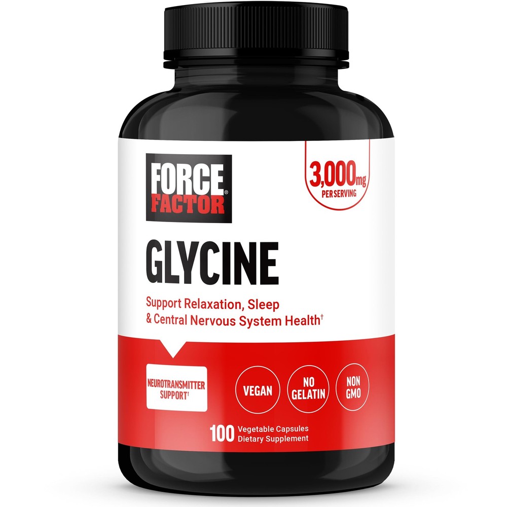 Force Factor Glycine to Promote Relaxation and 100 Count (Pack of 1),