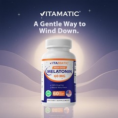 Melatonin 60mg Fast Dissolve Tablets – Vegan Berry Flavor, Non-GMO, Gluten-Free