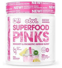 Obvi Superfood Pinks 10 billion probiotic Mango Iced Tea 4.44 oz ex 9/26