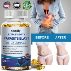 Intestinal Parasite Explosion Cleansing Detox Supports Digestion Capsules