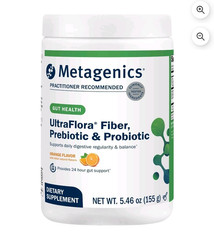 Metagenics UltraFlora Fiber Pre/Probiotic Orange 5.46oz Exp 01/2026