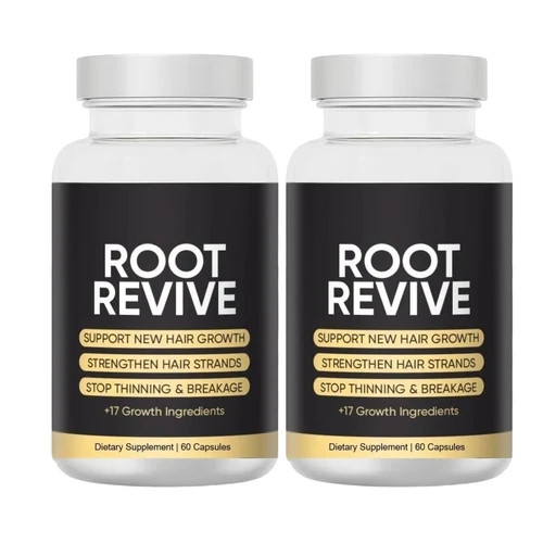 2-Pack Root Revive Capsules – Root Revive Supports New Hair Growth – 120 Caps