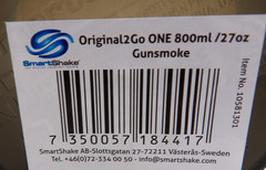 Smartshake Original2Go ONE Shaker Mixer Bottle – Gunsmoke – 27 oz – New/Other