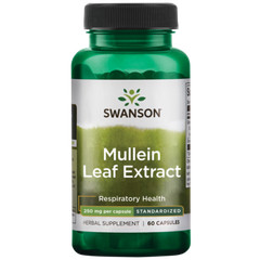Swanson Mullein Leaf Extract – Standardized 250 mg 60 Caps