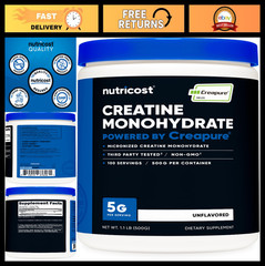 Pure Creatine Monohydrate Powder 500g – Muscle Growth, Strength & Recovery