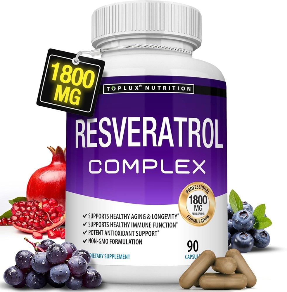 Supplement 1800 mg Antioxidant Complex-Highly Potent Trans-Resveratrol