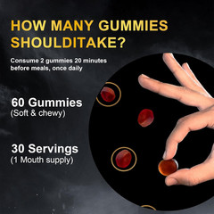 Vitacore Himalayan Shilajit Gummies for 60 Count (Pack of 1)