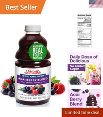 Acai Berry Smoothie Blend 46oz – Pure Fruit Juice, No Artificial Additives