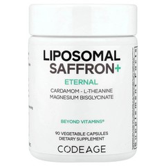 2 X Codeage, Eternal, Liposomal Saffron+, 90 Vegetable Capsules