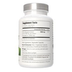 Citrus Bergamot 1000 Mg, 20:1 Extract, Organic Cholesterol Supplements Vegan Cap
