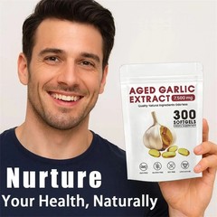 Garlic Aged Extract, 300 Softgels, 7500mg Odorless Heart & Immune USA Hot