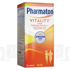 PHARMATON-Vitality Multivitamin With Ginseng Supplement Tablets 30ct