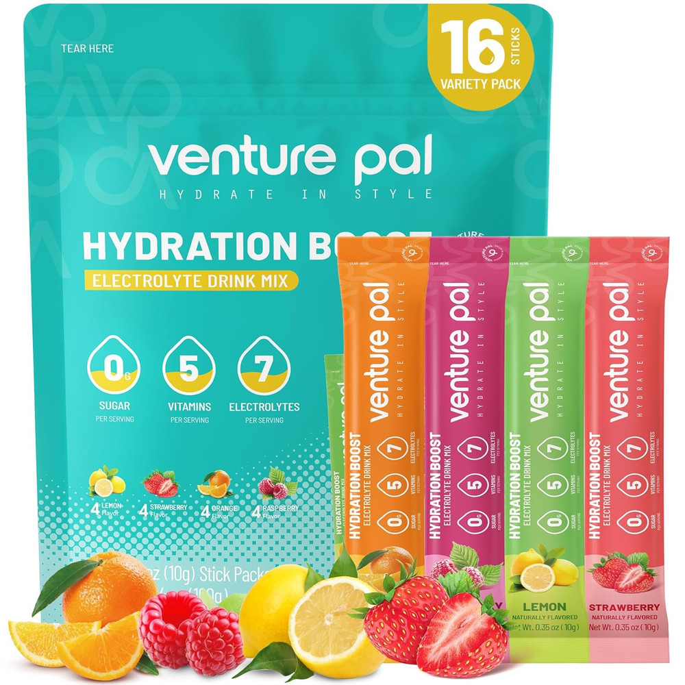 Sugar Free Electrolyte Powder Packets – Liquid Daily IV Drink Mix for Rapid Hydr