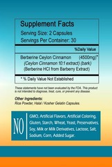 Berberine Capsules with Ceylon Cinnamon 2000mg , Fresh Stock ,,