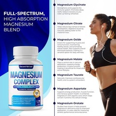 Glycinate Magnesium Complex 7 Elemental Magnesium Supplement 1000mg ?C Magnesium
