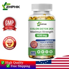 Herbal Colon Cleanse Capsules Weight Loss, Digestive Support Dietary Supplement