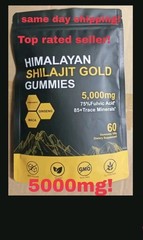 5000mg Himalayan Gold Shilajit Gummies 5000mg, Ashwagandha, Fulvic Acid 60 Count