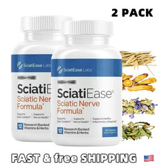 2X SciatiEase Labs Sciati Ease Sciatic Nerve Formula 120 Capsules -Free shipping