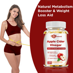 Apple Cider Vinegar Capsules 120ct 450mg Premium Weight Loss & Cleanse Detox
