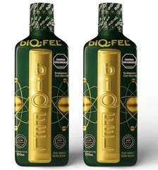 2 Bottles Of BIQ-FEL Liquid Multivitamin Mint Flavor with Borojo, Ginseng, 500ml