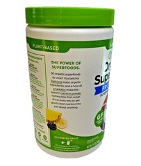 Orgain Organic Greens Powder 50 Superfoods Probiotics Original 9.9 oz *12/2026*
