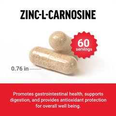 FORCE FACTOR Zinc L-Carnosine Capsules to Support Gastric and Digestive Health