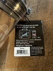 Yew Pop Lights Light Up Water Bottle. No Strap. Detachable Bottom Night Light.