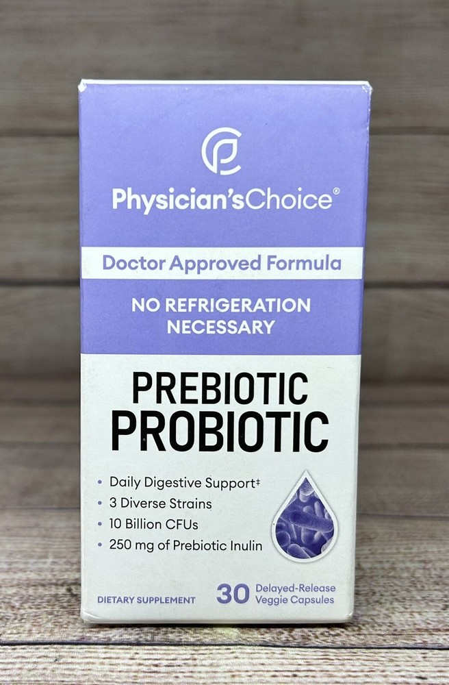 NEW SEALED Physician’s Choice Prebiotic Probiotic – Multi-Strain 30 caps- 11/24