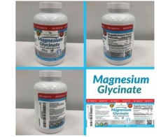 Magnesium Glycinate Non Buffered, 400 mg per serving, 200 tablets