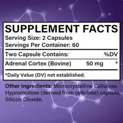 Adrenal Cortex Supplements – Support for Balanced Energy, 120 Capsules